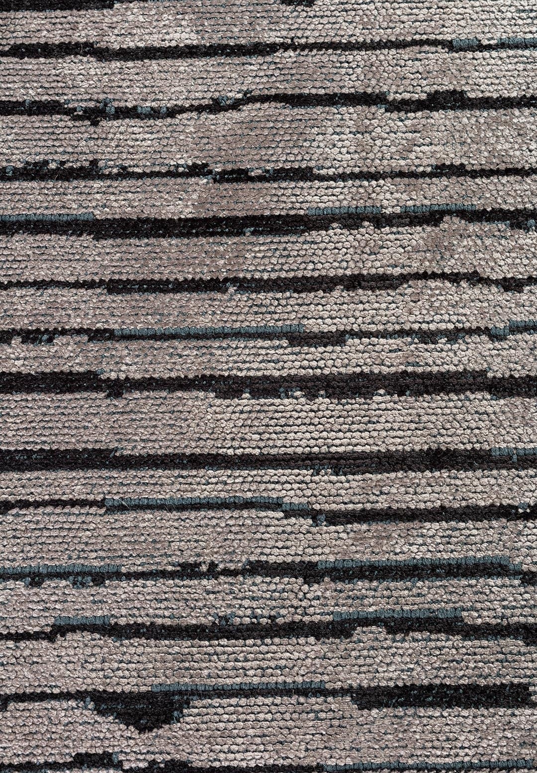 STRIPE BLACK - DARK GREY RUG - 5