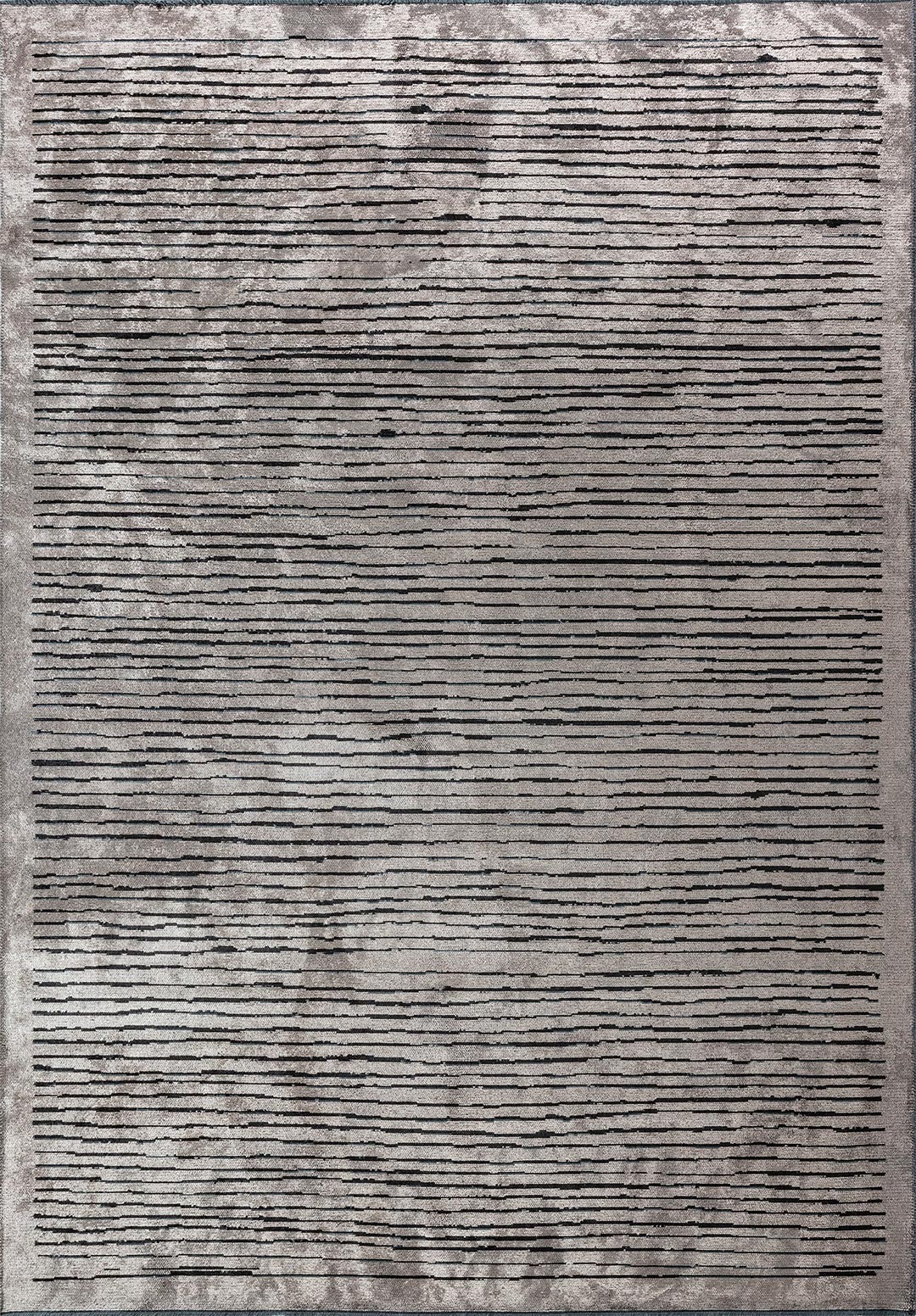 STRIPE BLACK - DARK GREY RUG