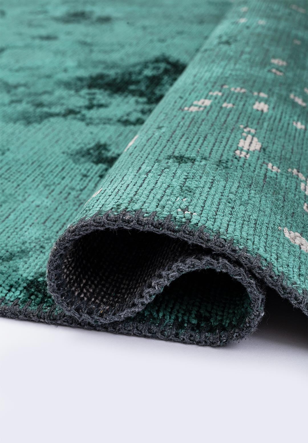 PAINT DARK GREEN - GREY RUG - 2