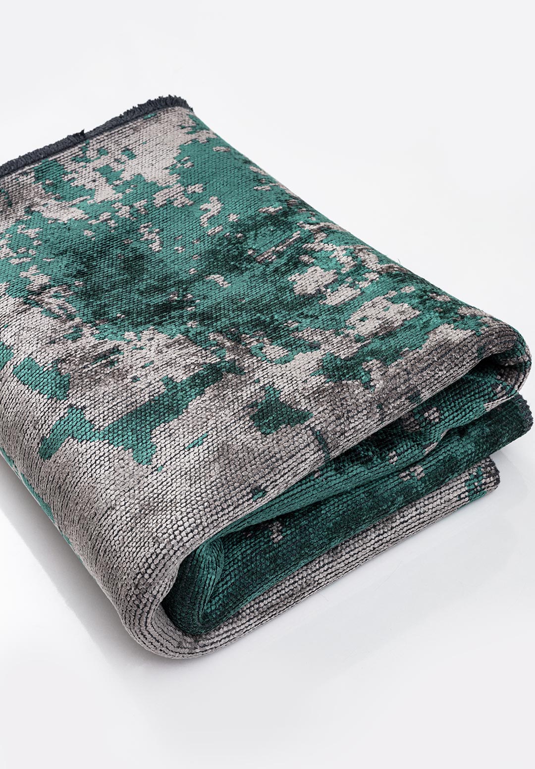 PAINT DARK GREEN - GREY RUG - 4
