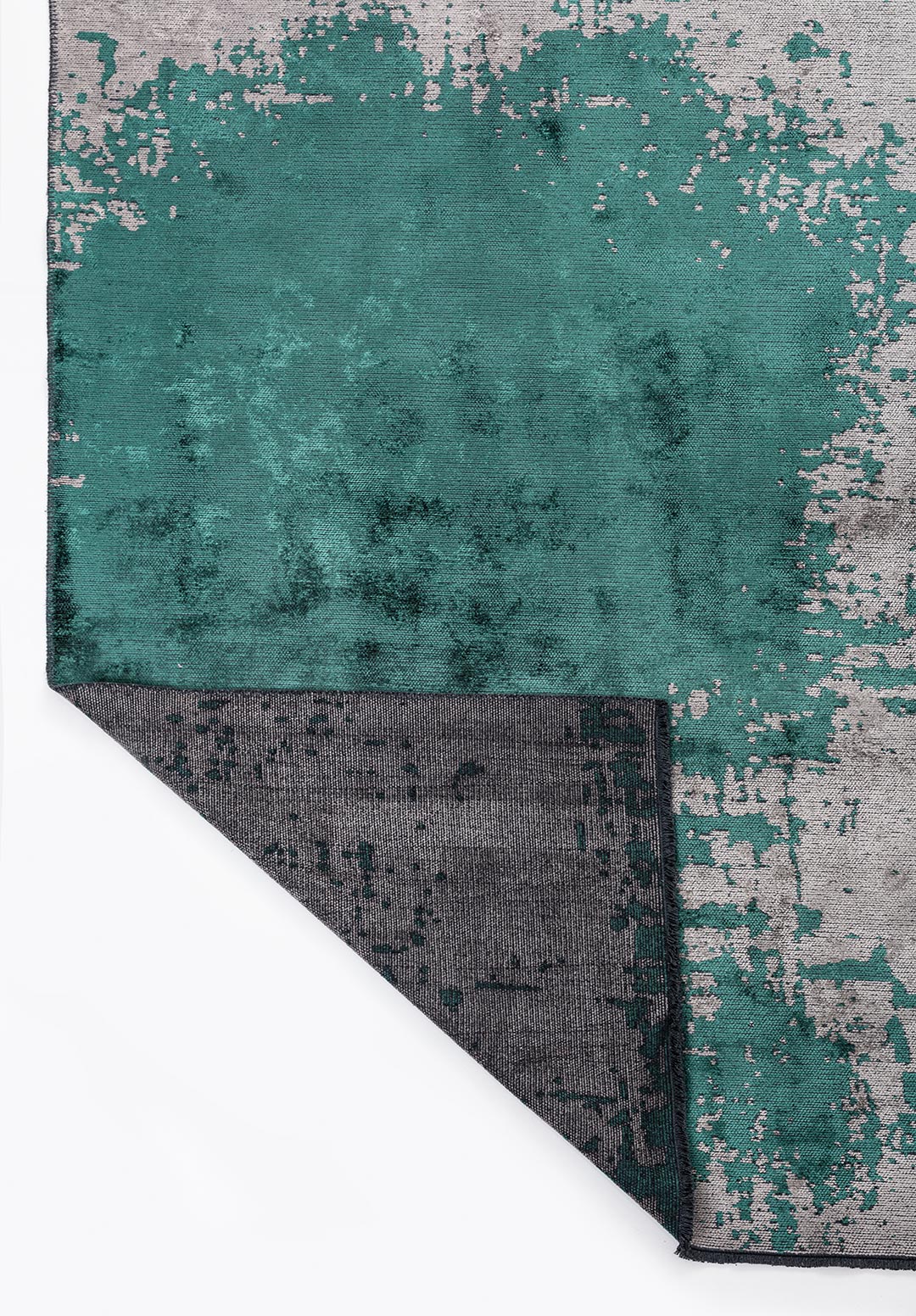 PAINT DARK GREEN - GREY RUG - 3