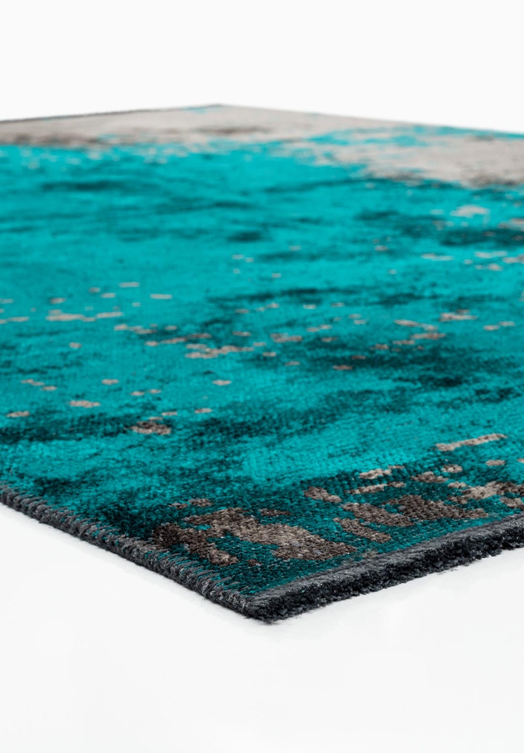 PAINT DARK TURQUOISE - ANTHRACITE RUG - 4