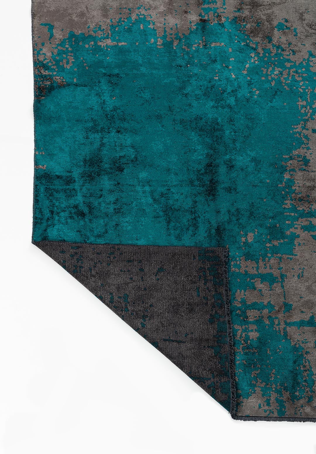 PAINT DARK TURQUOISE - ANTHRACITE RUG - 3