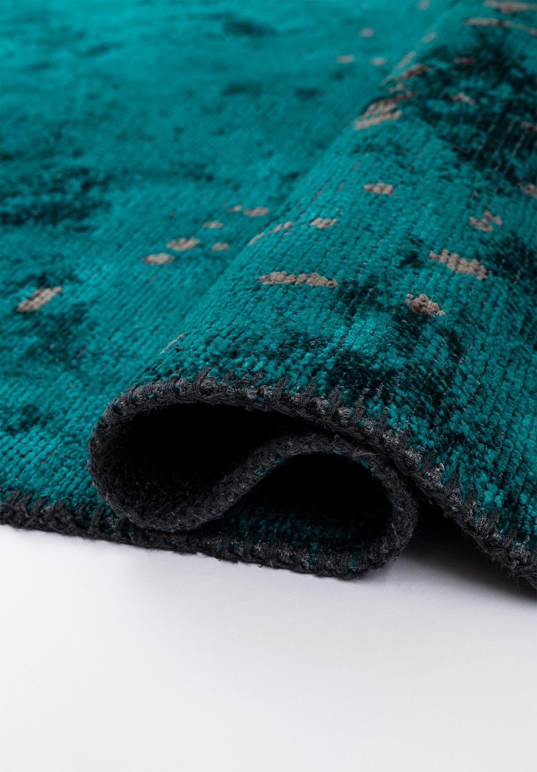 PAINT DARK TURQUOISE - ANTHRACITE RUG - 2