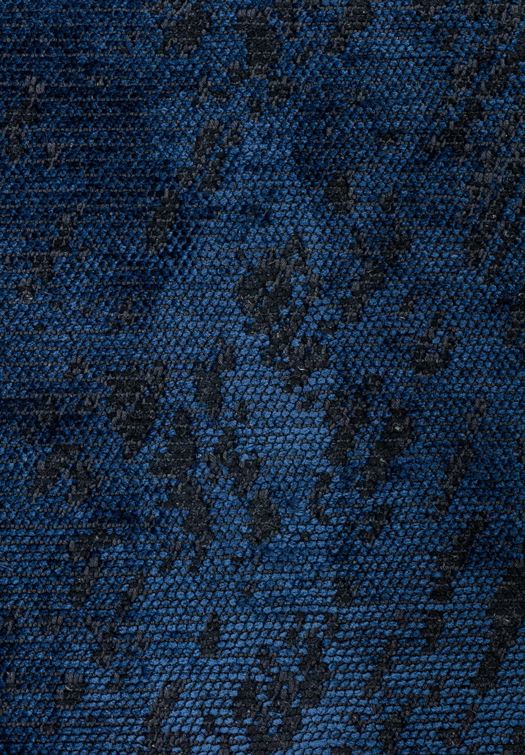 RUSTIC NAVY BLUE - MATTE BLACK RUG - 5