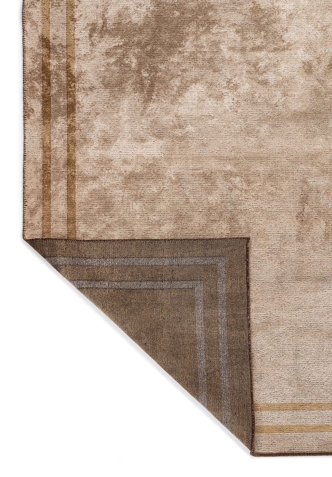 PARALLEL BORDER BEIGE - LIGHT BROWN RUG - 3