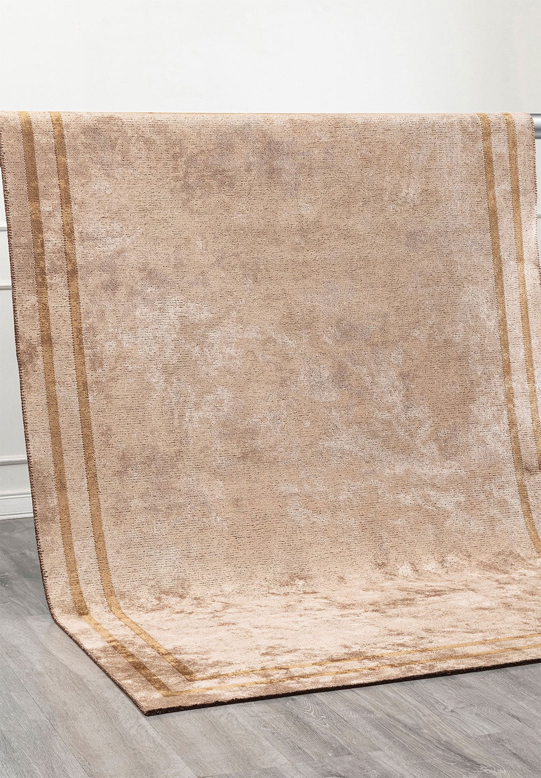 PARALLEL BORDER BEIGE - LIGHT BROWN RUG - 4