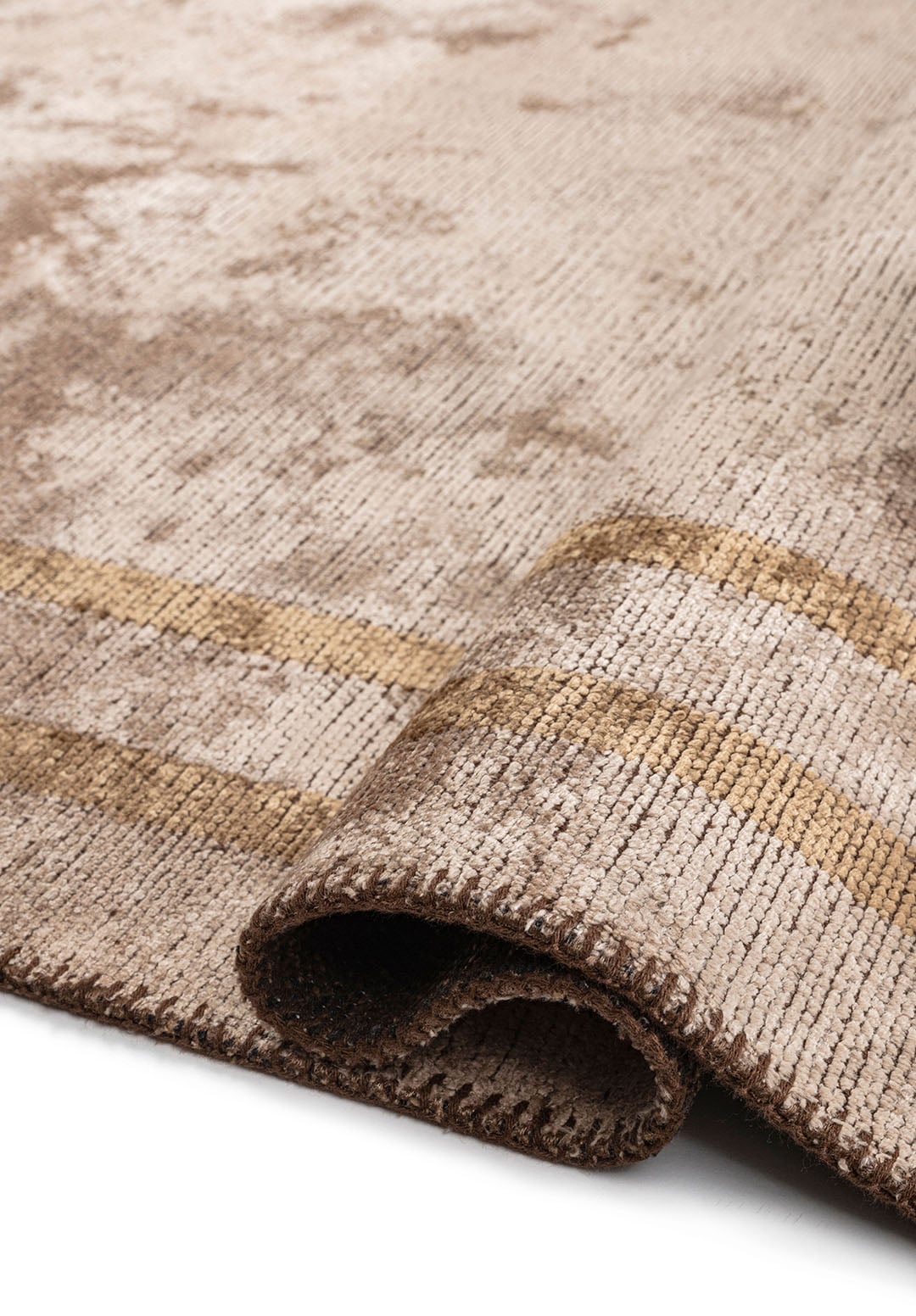 PARALLEL BORDER BEIGE - LIGHT BROWN RUG - 2