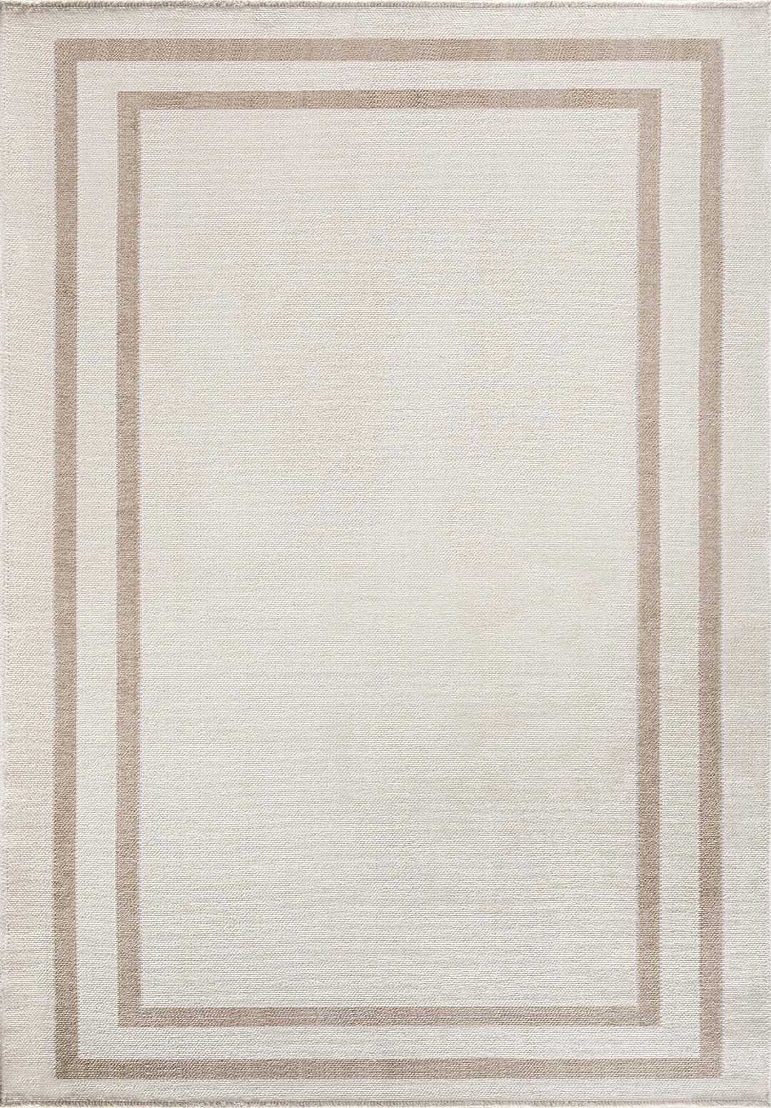PARALLEL BORDER ECRU - NOUGAT RUG - 1