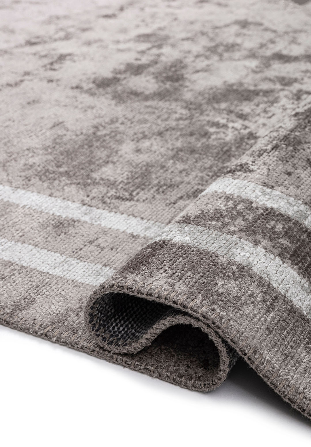 PARALLEL BORDER DARK GREY - LIGHT GREY RUG - 2
