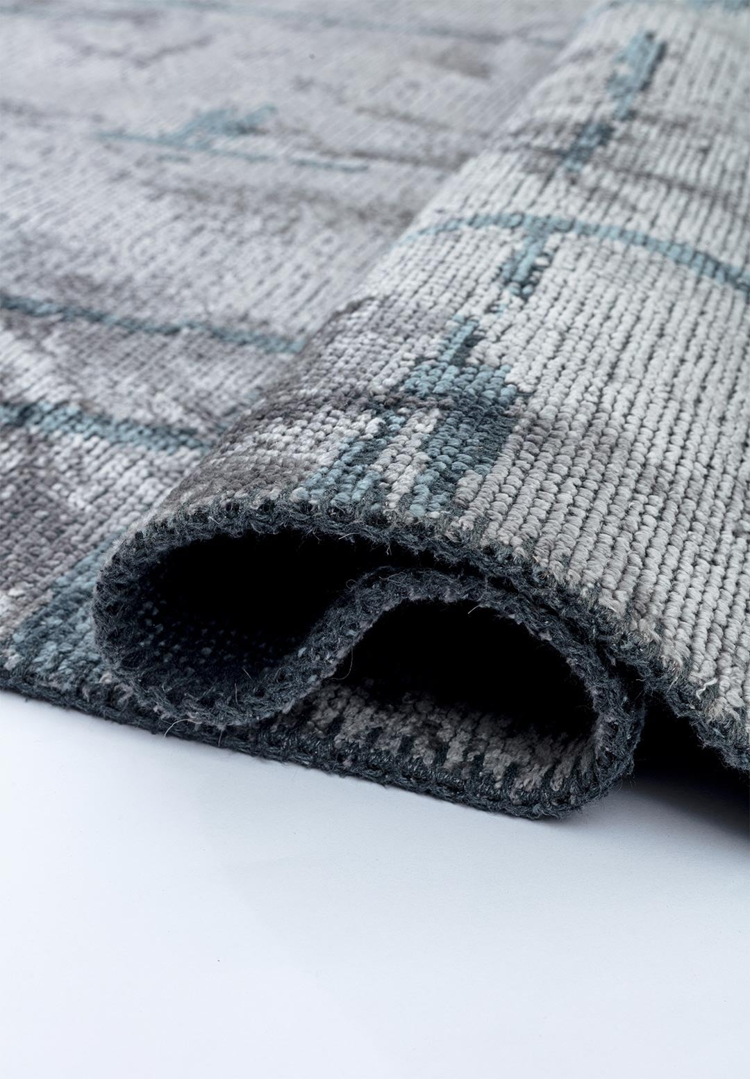 MARK BLUE - LIGHT GREY RUG - 2