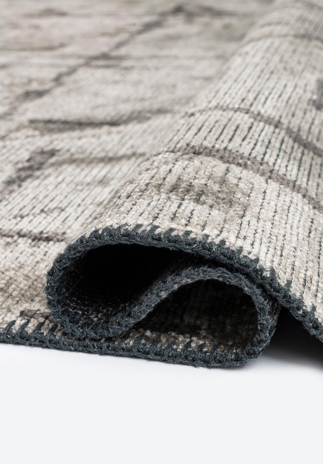 MARK DARK GREY - CREAM RUG - 2