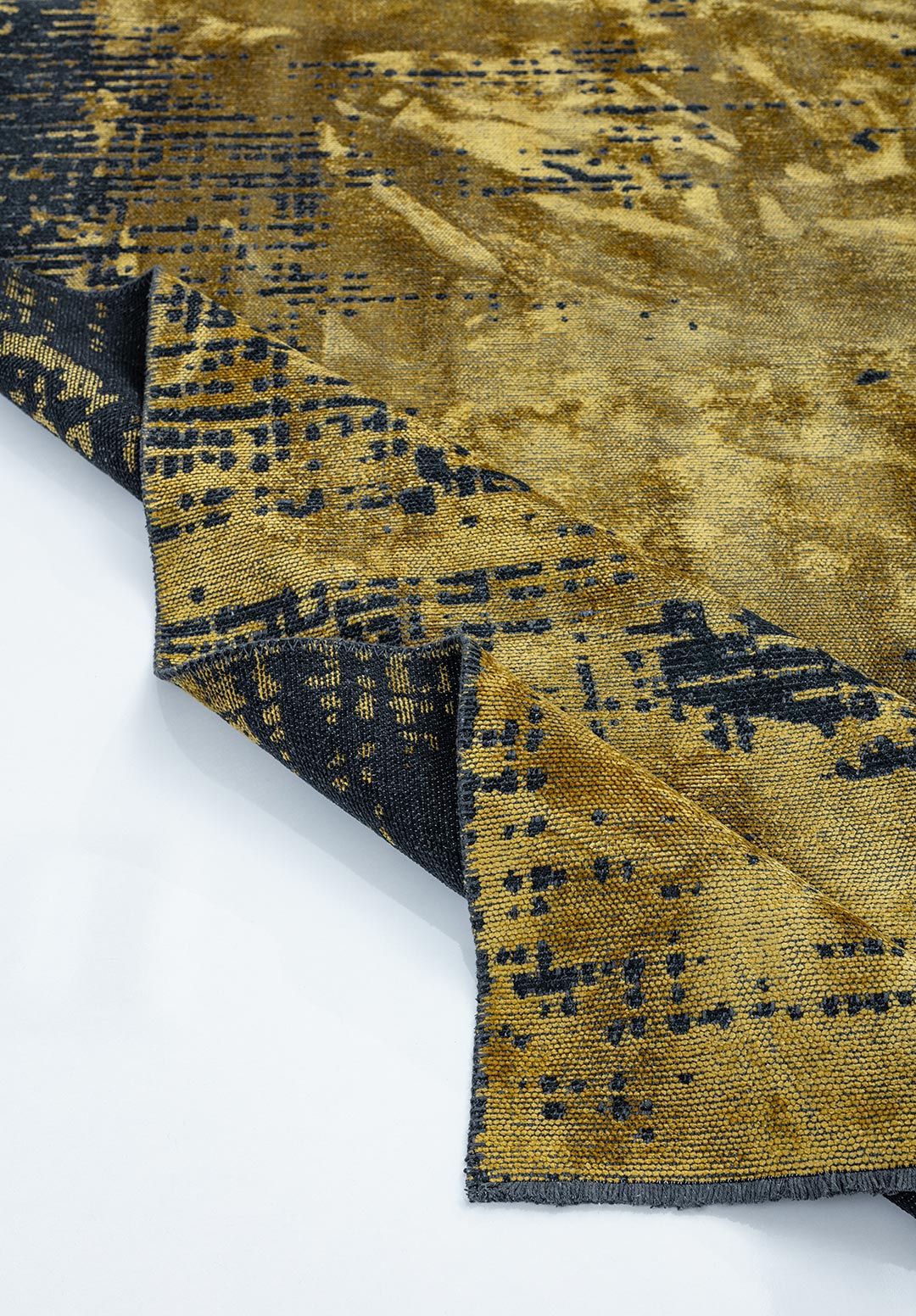 SPACE YELLOW - MATTE BLACK RUG - 4