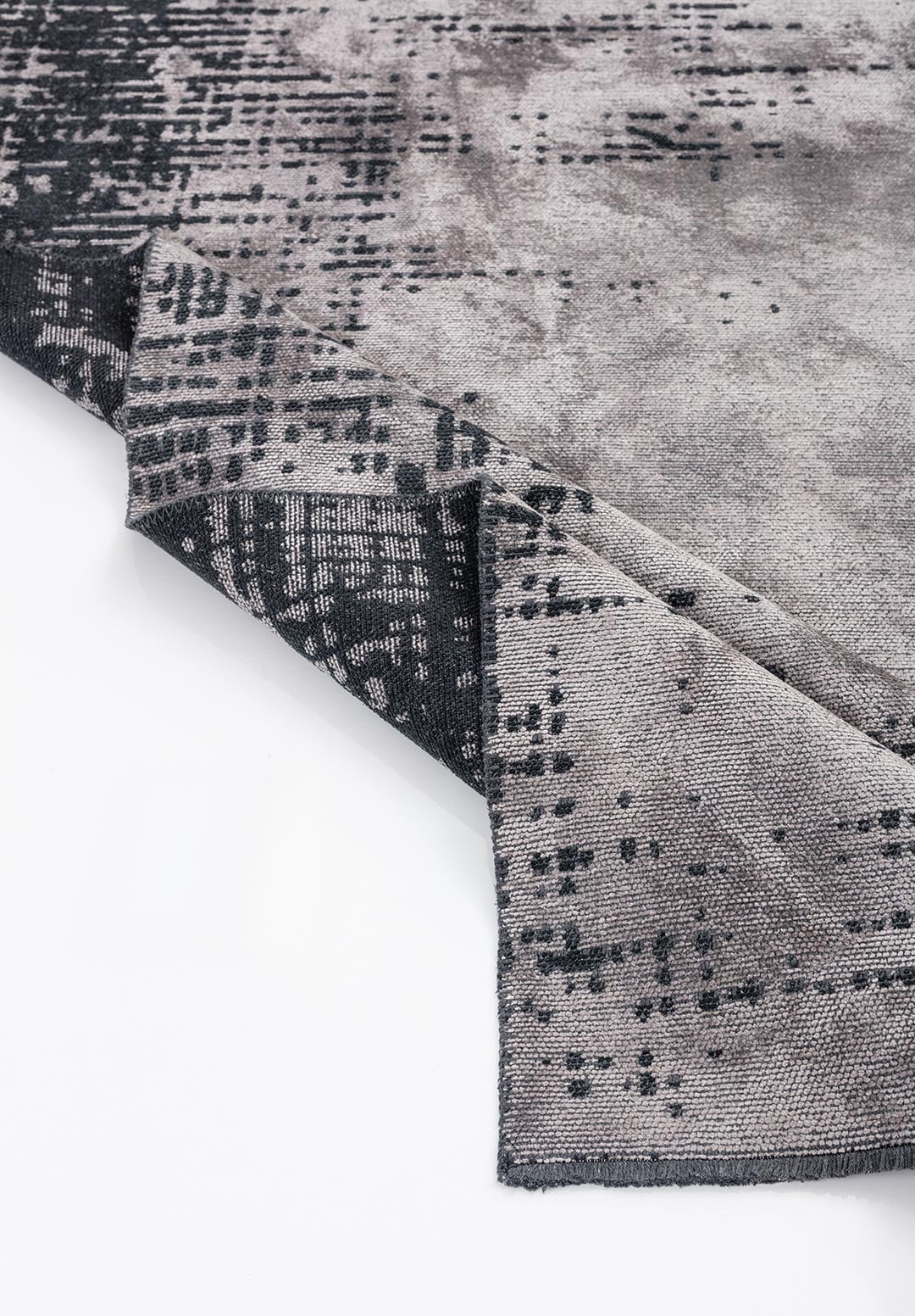 SPACE LIGHT GREY - MATTE BLACK RUG - 4