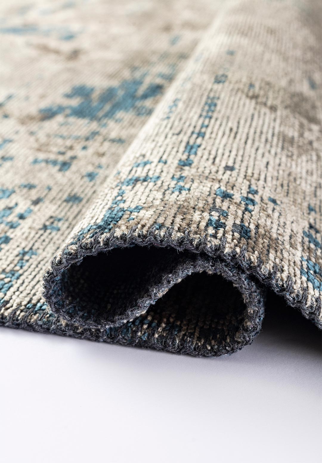 SPACE BEIGE - PETROL RUG - 2