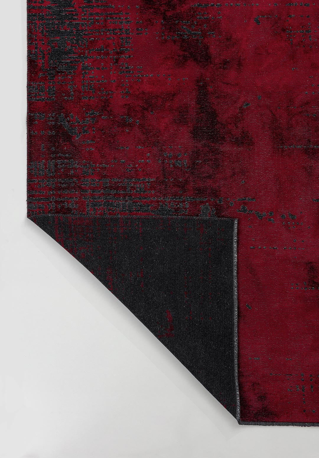 SPACE RED - MATTE BLACK RUG - 3