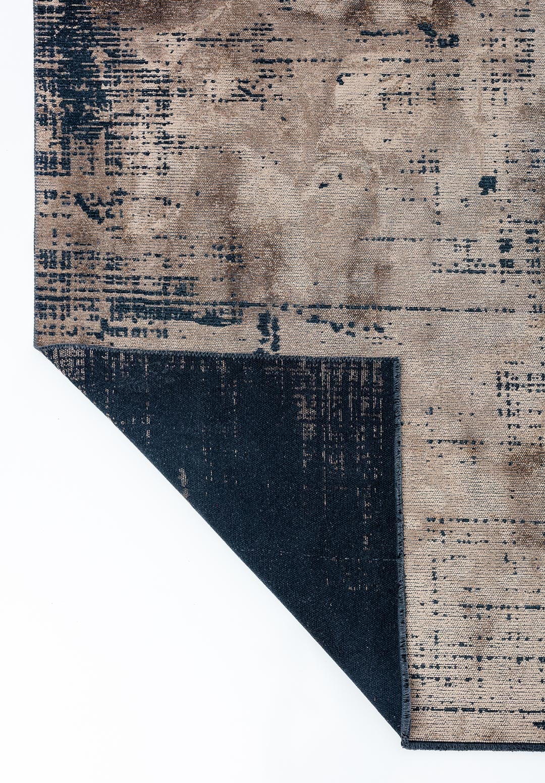 SPACE DARK BEIGE - MATTE BLACK RUG - 3