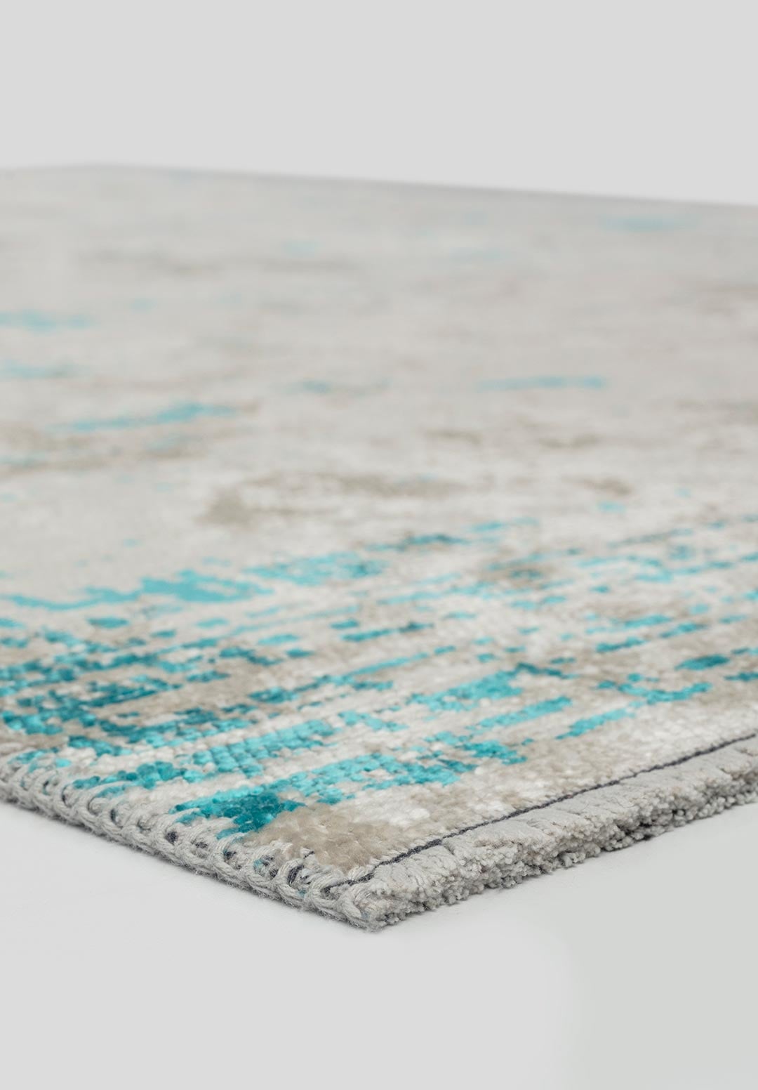 SPACE ECRU - TURQUOISE RUG - 4