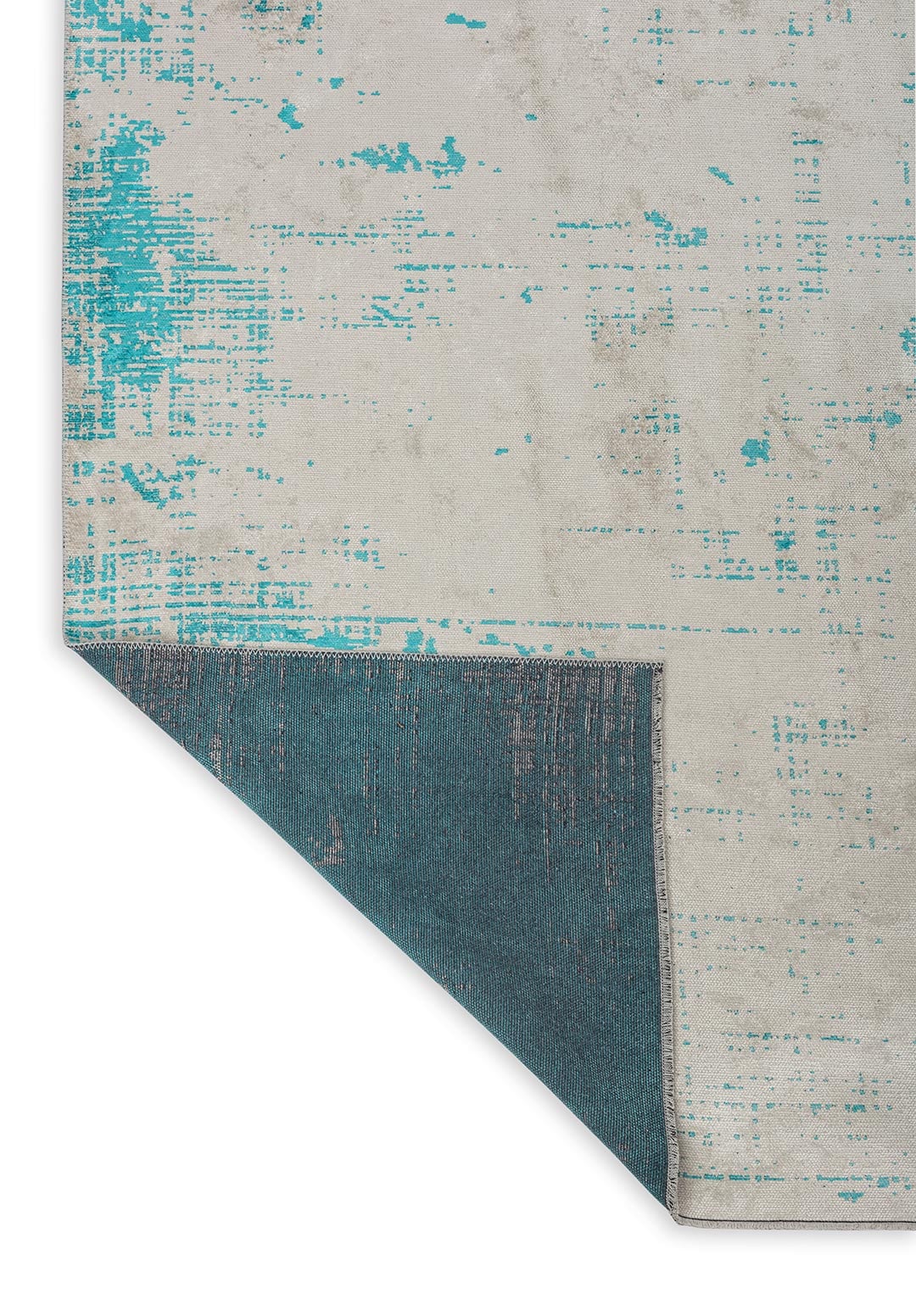 SPACE ECRU - TURQUOISE RUG - 3