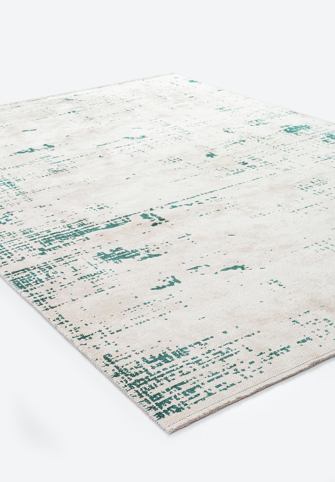 SPACE ECRU - DARK GREEN RUG - 4