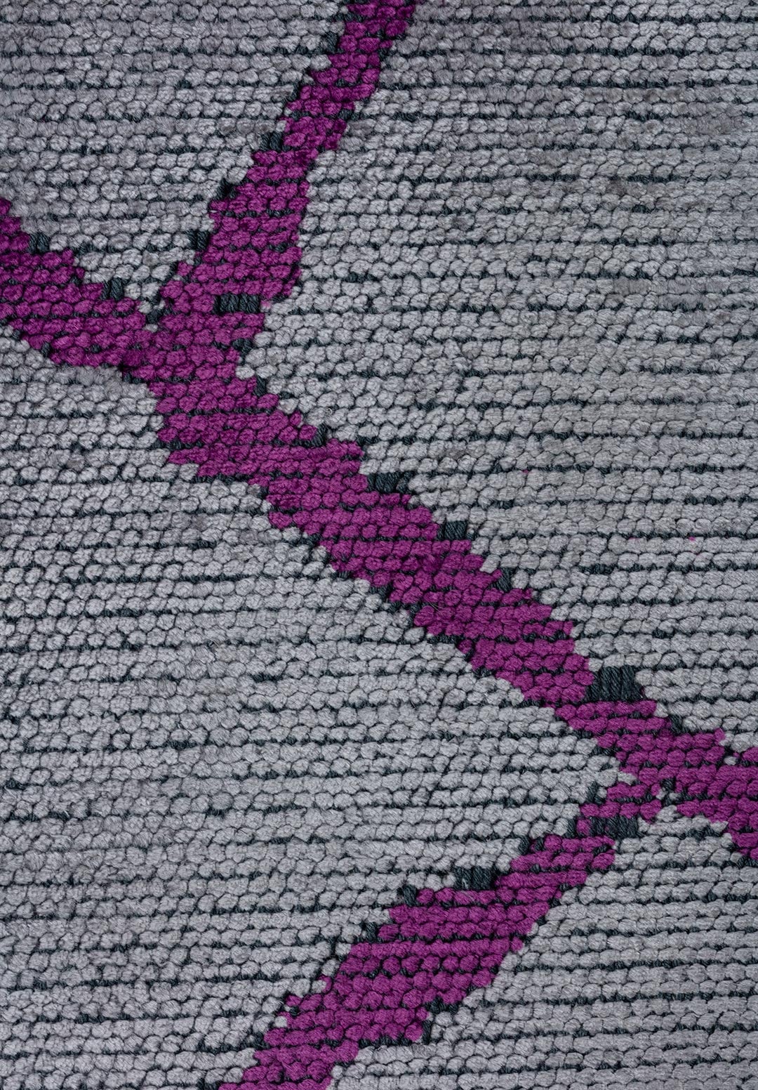 GRID LIGHT GREY - PURPLE RUG - 5