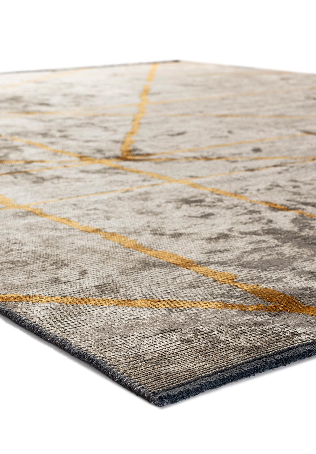 GRID BEIGE - MUSTARD RUG - 4