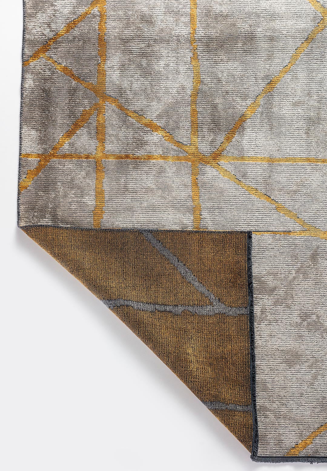 GRID BEIGE - MUSTARD RUG - 3