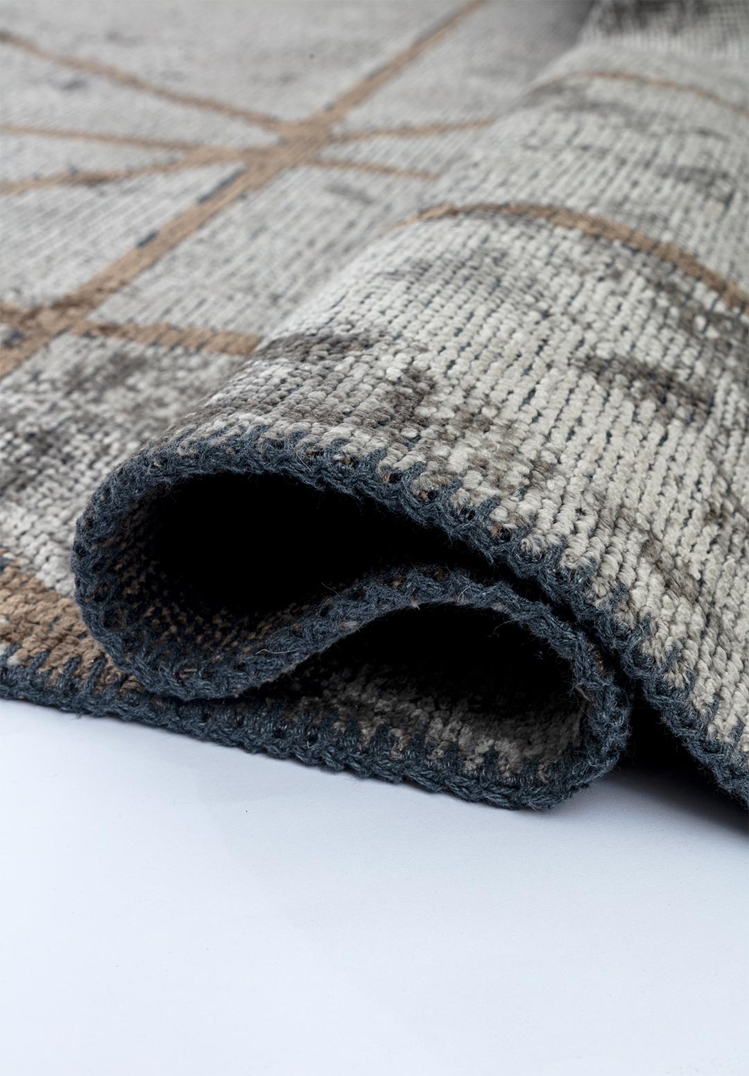 GRID BEIGE - MINK RUG - 2