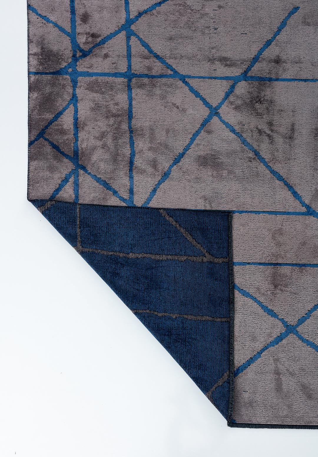 GRID DARK GREY - NAVY BLUE RUG - 3