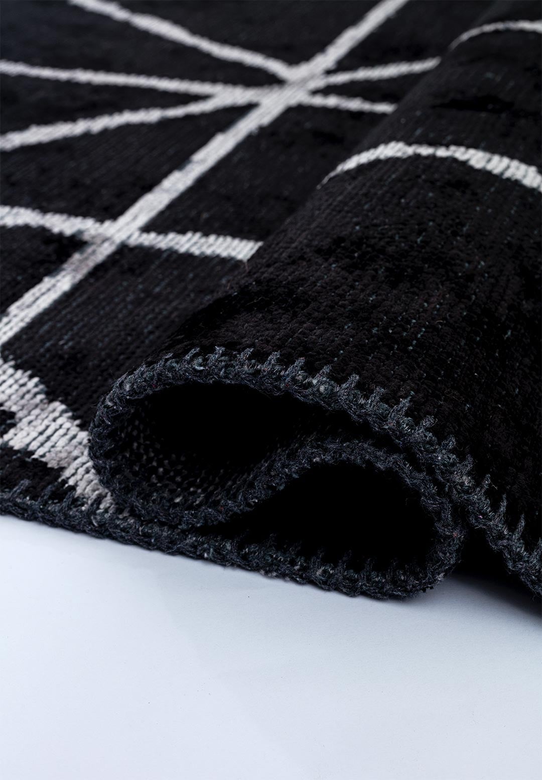GRID BLACK - LIGHT GREY RUG - 2