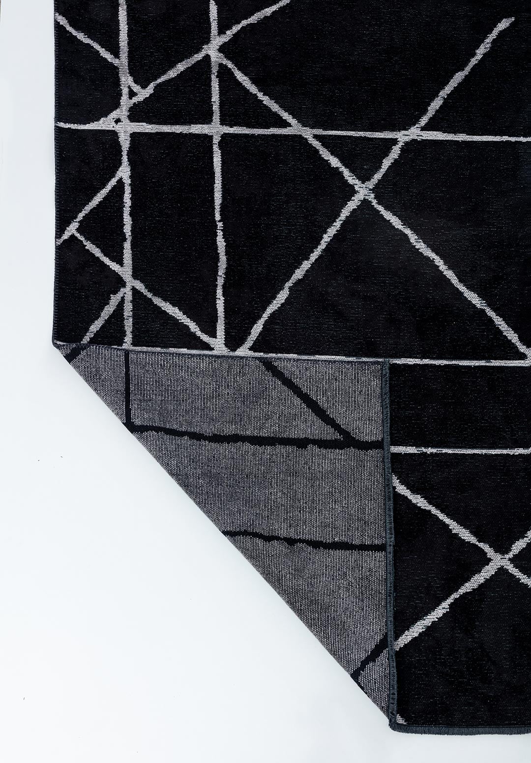 GRID BLACK - LIGHT GREY RUG - 3