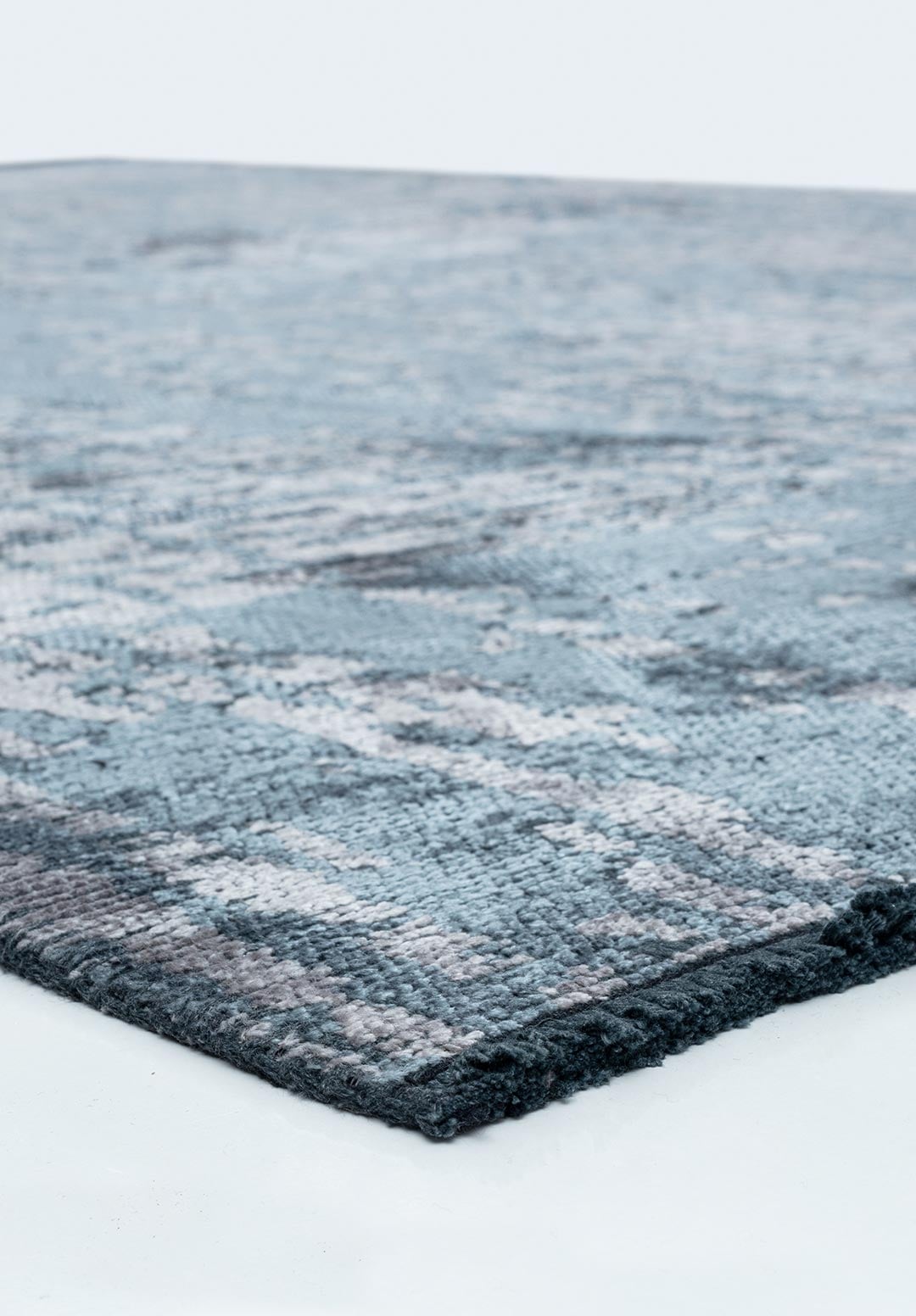 PIXEL BLUE - LIGHT GREY RUG - 4