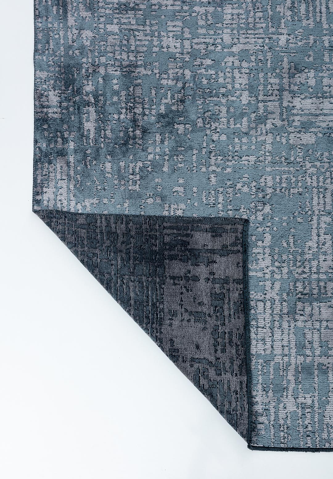 PIXEL BLUE - LIGHT GREY RUG - 3