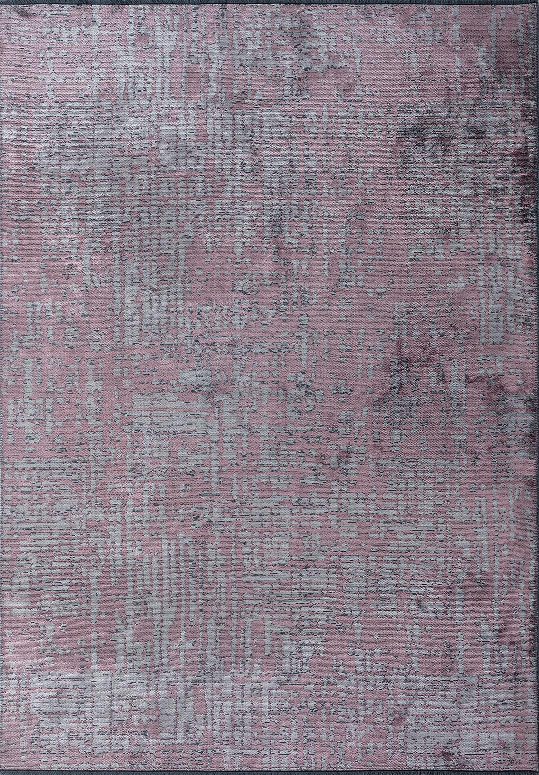 PIXEL DAMSON - LIGHT GREY RUG - 1
