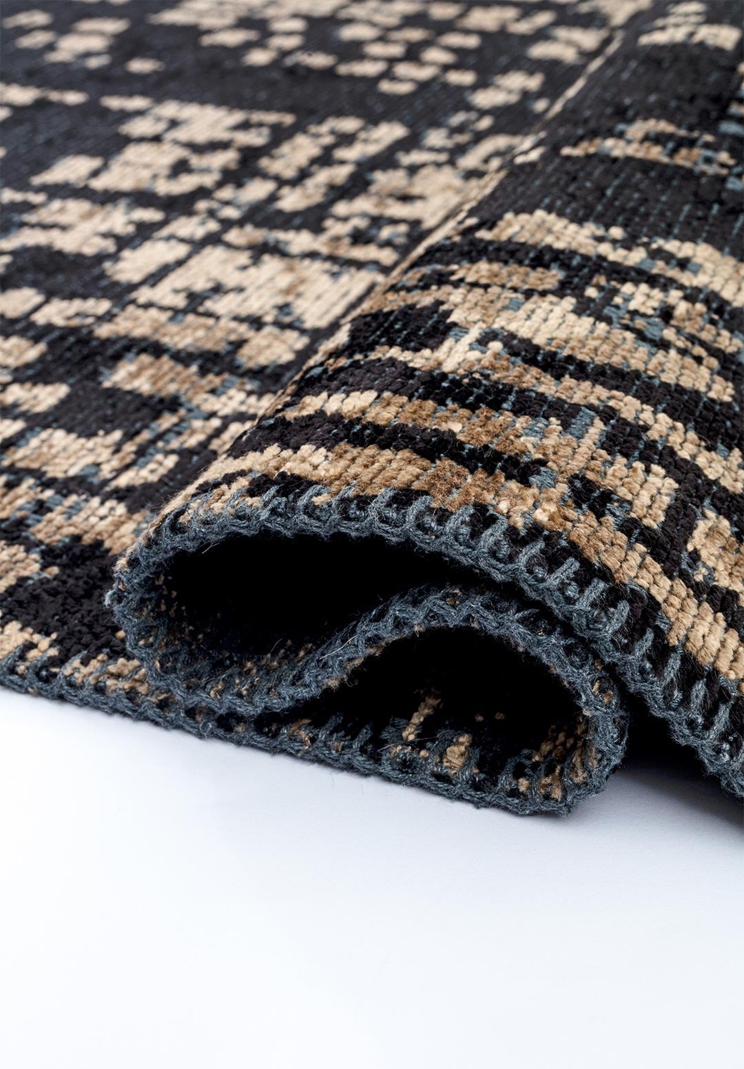 PIXEL BLACK - DARK BEIGE RUG - 2