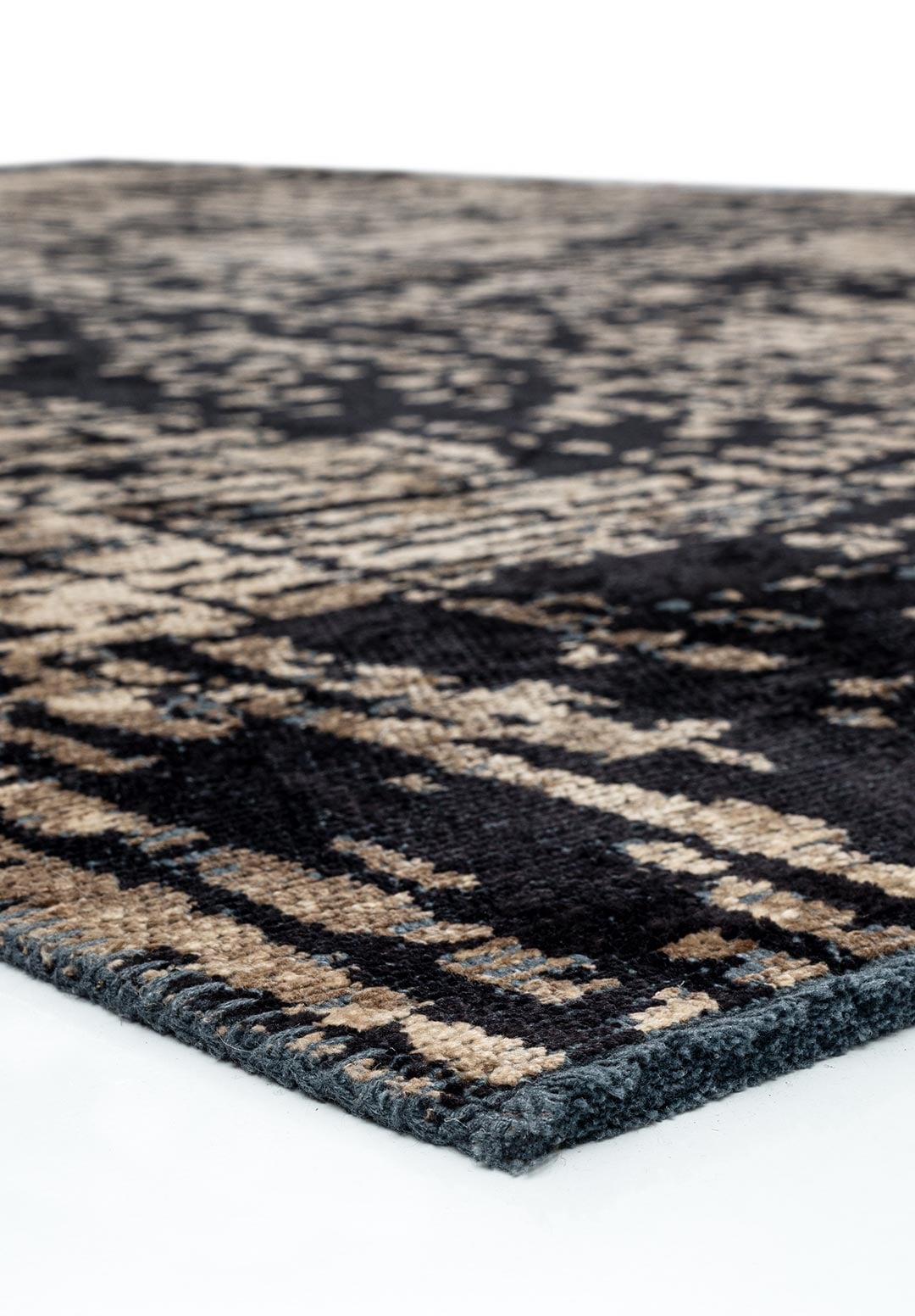 PIXEL BLACK - DARK BEIGE RUG - 4