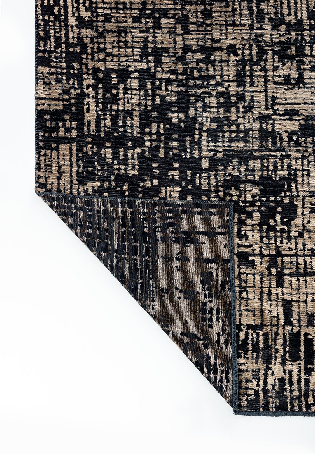 PIXEL BLACK - DARK BEIGE RUG - 3