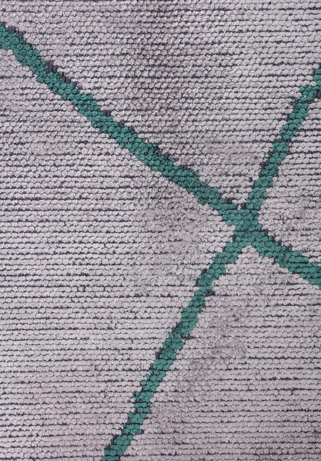 MOROCCAN DARK GREEN - LIGHT GREY RUG - 5