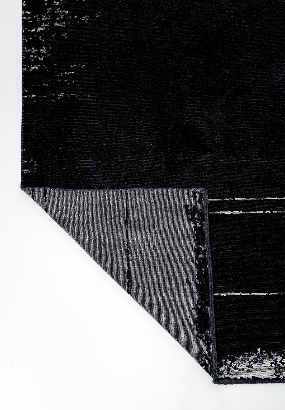 BARBER LIGHT GREY - BLACK RUG - 3