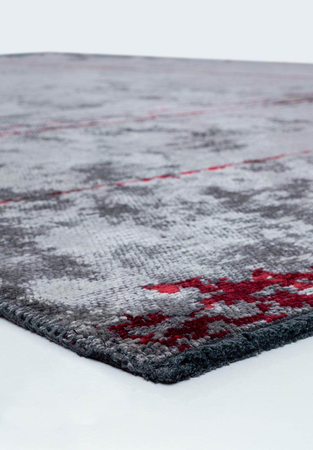 BARBER RED - LIGHT GREY RUG - 4