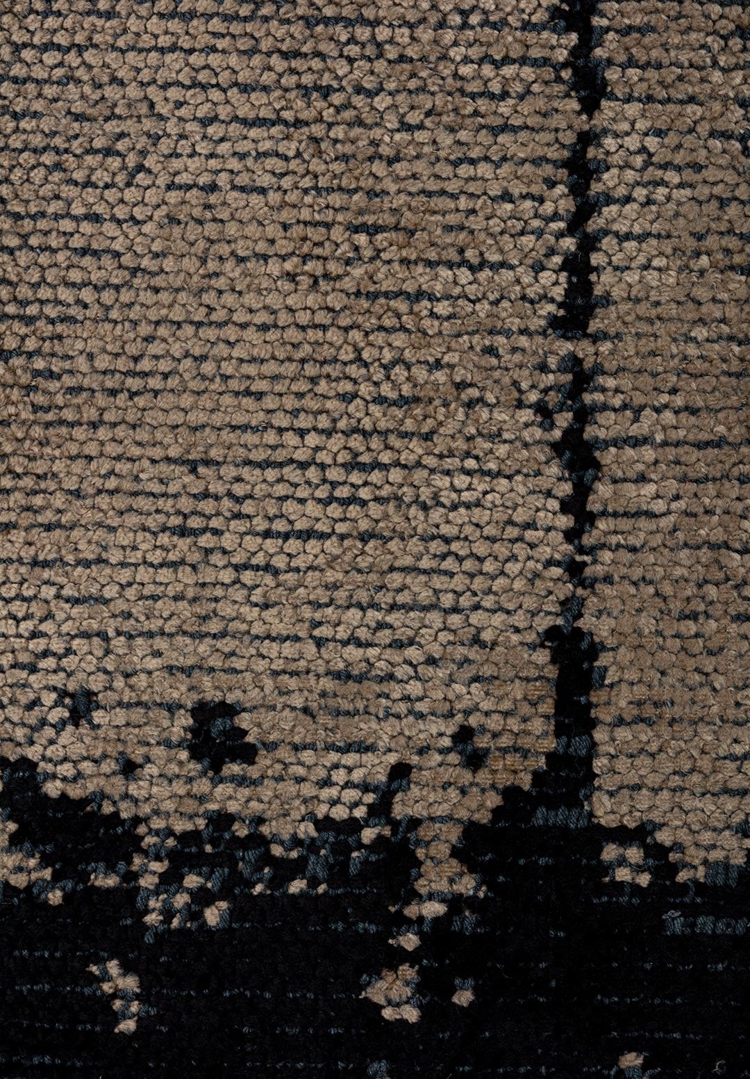 BARBER BLACK - DARK BEIGE RUG - 5