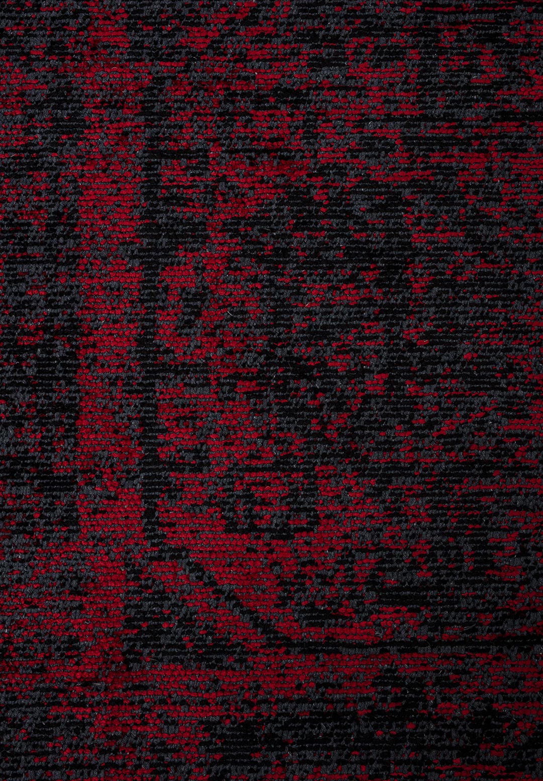 TILE BLACK - RED RUG - 5