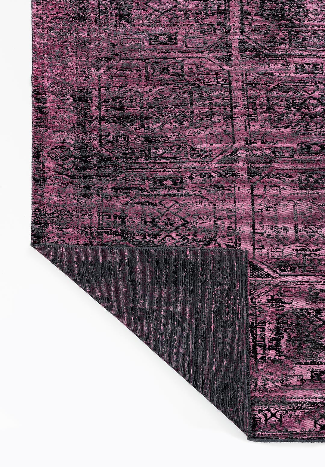 TILE BLACK - PINK RUG - 3