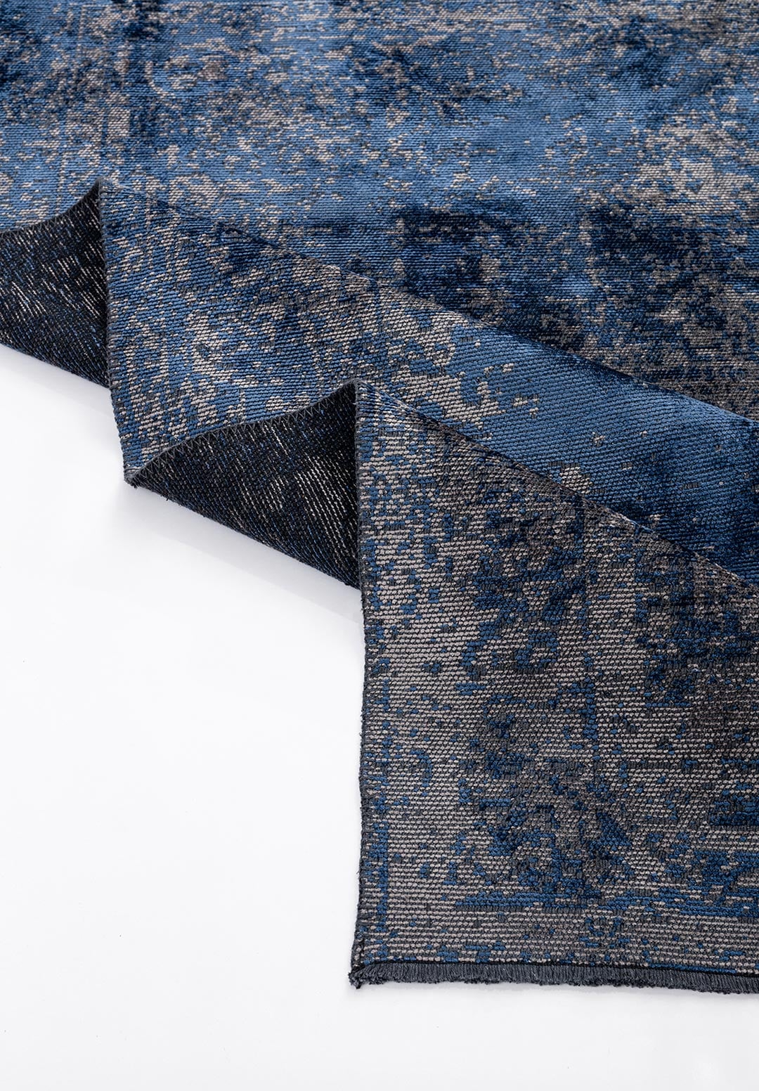 MEDALLION GREY - NAVY BLUE RUG - 4