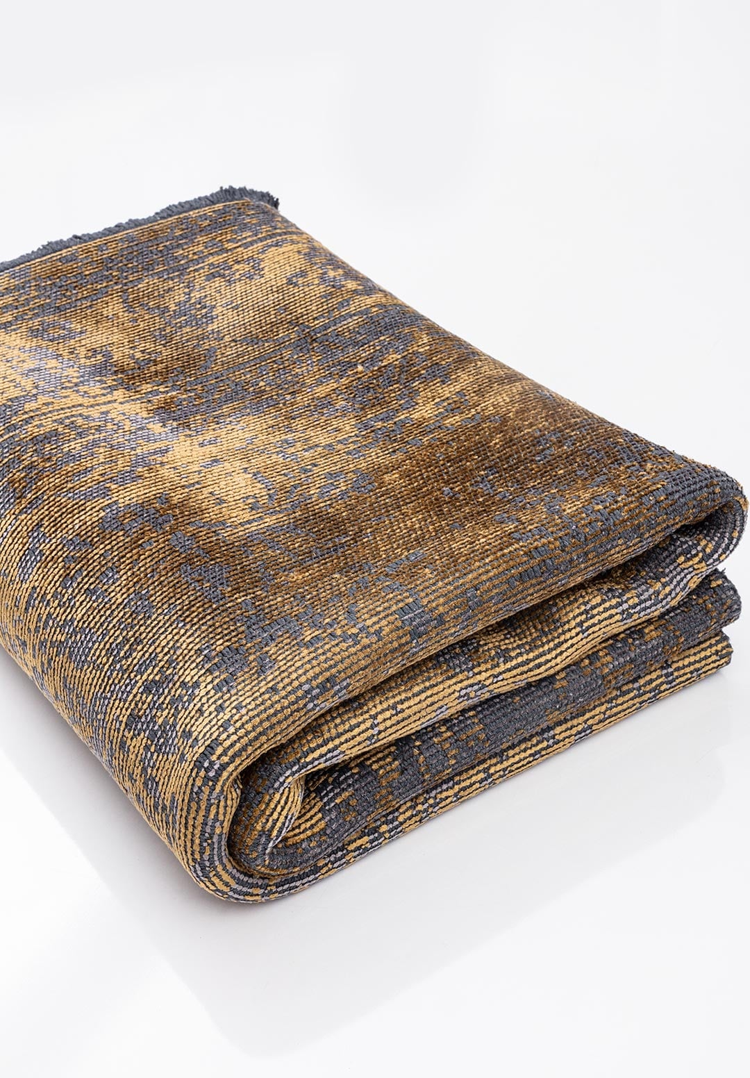 MEDALLION GREY - GOLD RUG - 4
