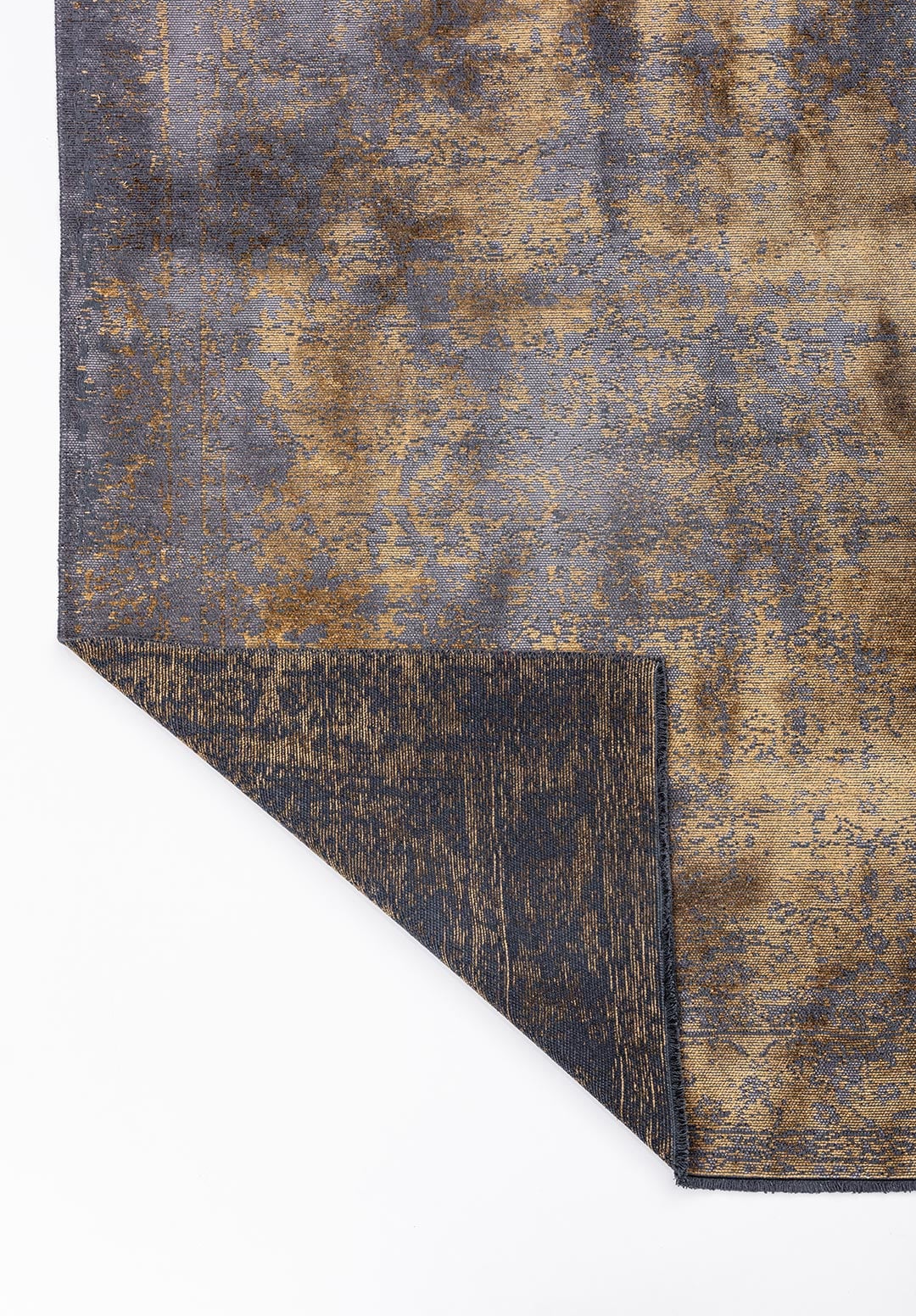MEDALLION GREY - GOLD RUG - 3