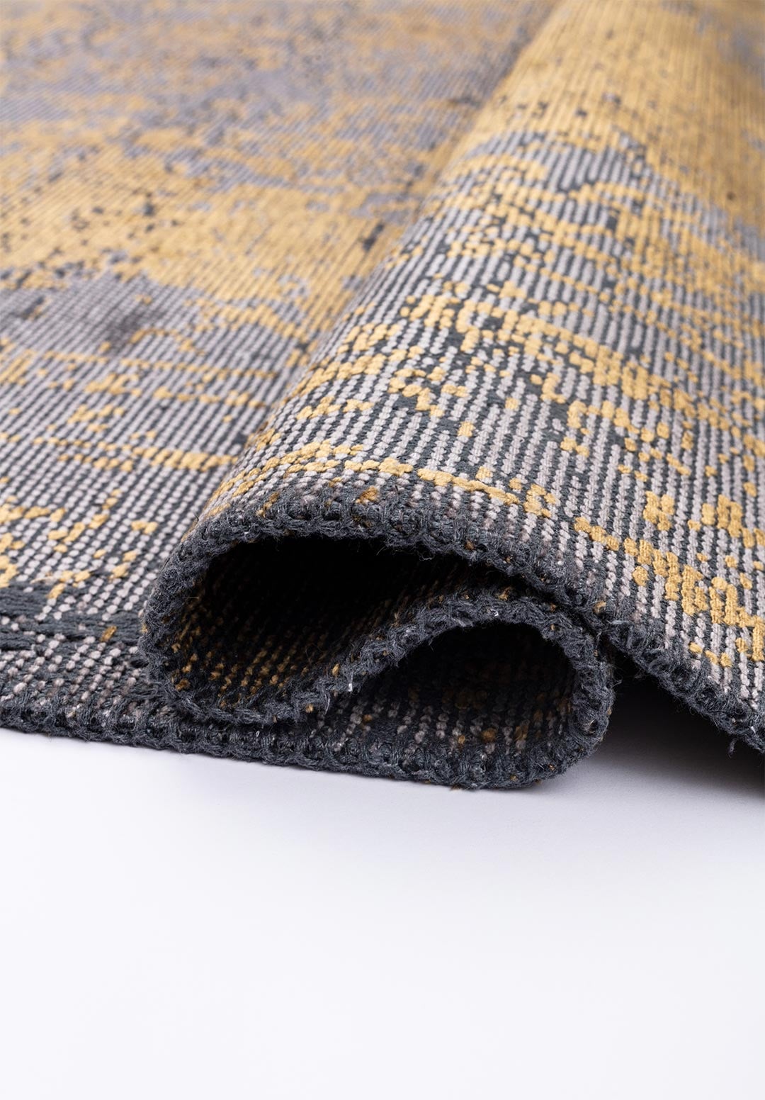 MEDALLION GREY - GOLD RUG - 2