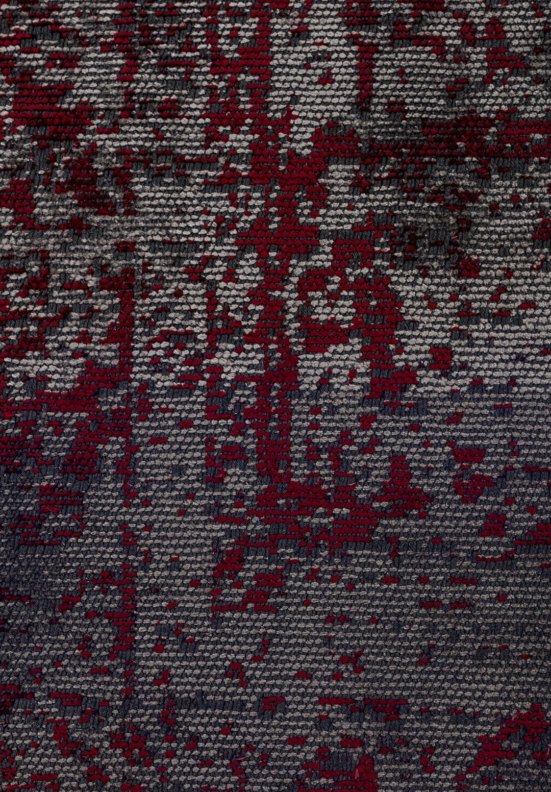 MEDALLION GREY - RED RUG - 5