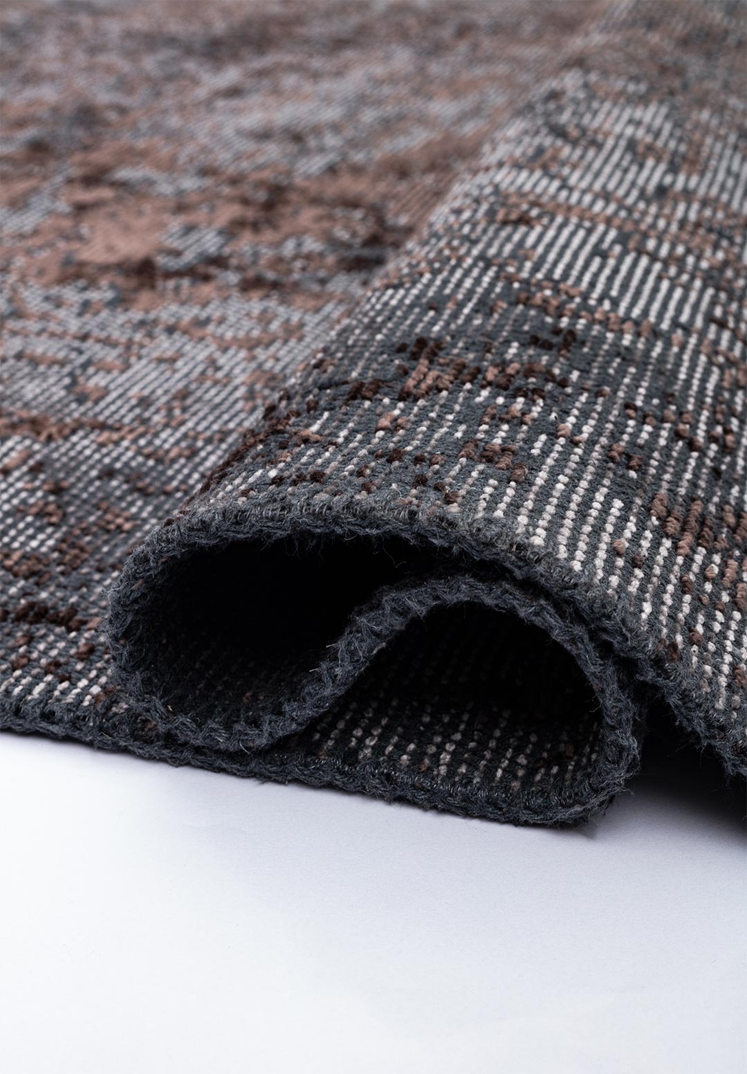 MEDALLION GREY - DARK MINK RUG - 2