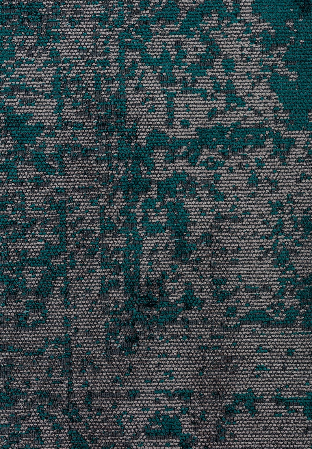 MEDALLION GREY - DARK TURQUOISE RUG - 5